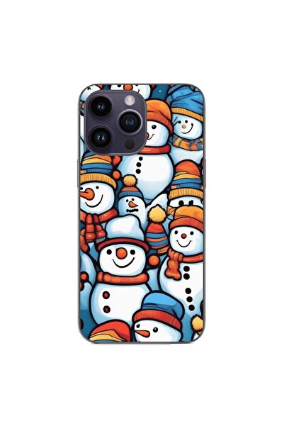 OEM Husa compatibila cu Apple iPhone 14 Pro Max Silicon Gel Tpu Model Snowman...