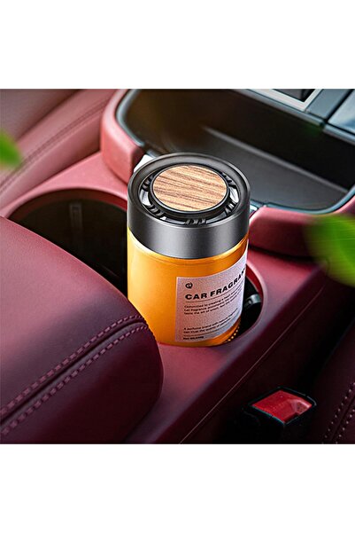 Auto Family FZE Velvet Rose Premium Car Air Freshener – Long Lasting Car Perfume, Elegant Amber Glass Fragrance Diffuser with Wood Lid, Odor Eliminator, Natural Aroma Air Freshener