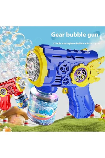 Universul Jucăriilor Pistol Automat Bule de Sapun cu LED, Bubble Gun Copii, varsta 3+, 13 cm