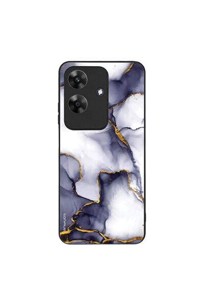 Sonique Θήκη Marble Series για Realme Note 60 4G Μωβ Γκρι