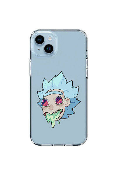 OEM Husa compatibila cu Apple iPhone 14 Silicon Transparenta Model Rick And M...