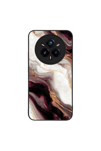 Sonique Θήκη Marble Series για Realme 14 Pro Plus 5G Μπορντώ