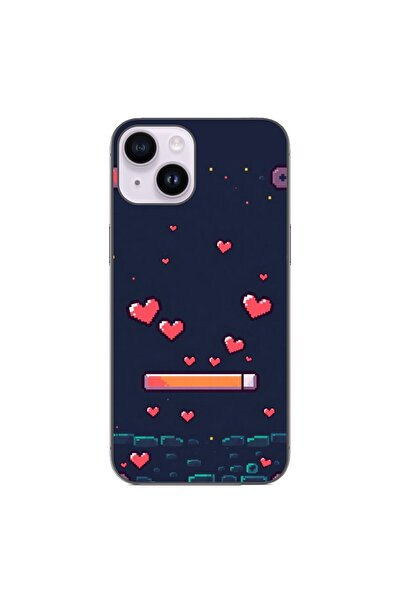 OEM Husa compatibila cu Apple iPhone 14 Silicon Gel Tpu Model Pixelated Healt...