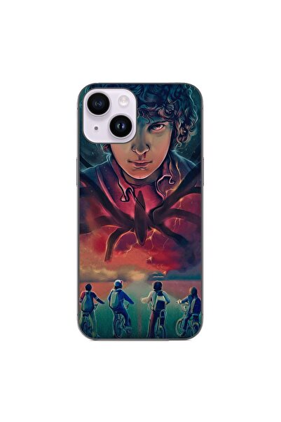 OEM Husa compatibila cu Apple iPhone 14 Silicon Gel Tpu Model Stranger Things...