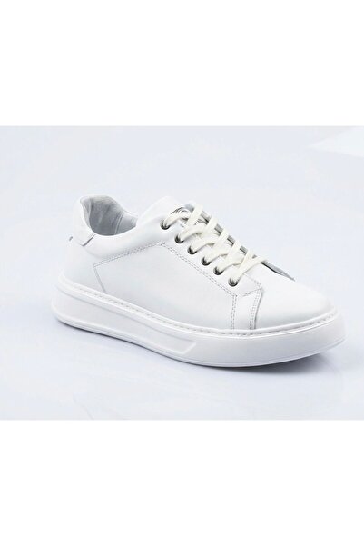 ATA AYAKKABI White Men's Casual Shoes Inside and Outside Genuine Real Leather...