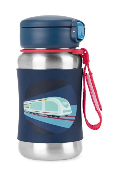Skip Hop Skin Hop Erkek Çocuk Pipetli Tren Baskılı Suluk ÇOK RENKLİ