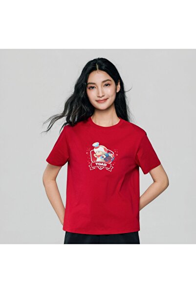 Giordano Women's Super Mario Cotton Blend Print Tee
