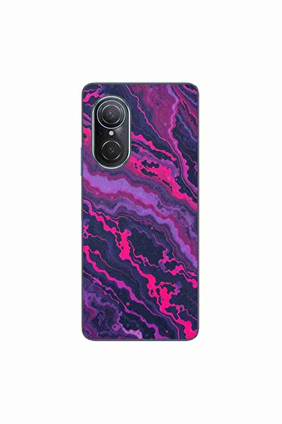 OEM Θήκη συμβατή με Huawei Nova 9 SE Σιλικόνης Gel TPU Μοντέλο Μάρμαρο Midnig...