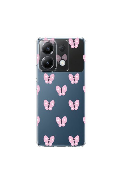 PPKin Poco X6 Compatible Butterfly 2 Design Transparent Case