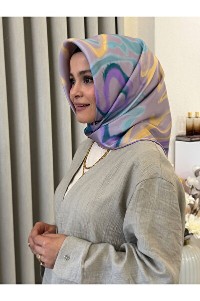 Belli وشاح حريري تويل