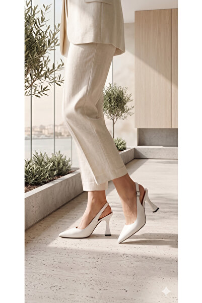 medy SİVRİ 9 CM ARKA AÇIK KLASİK TOPUKLU STILETTO