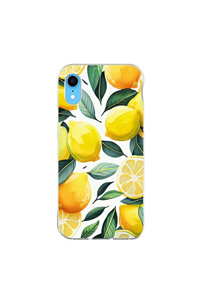 OEM Калъф, съвместим с Apple iPhone XR, силиконов гел TPU модел с десен на ли...
