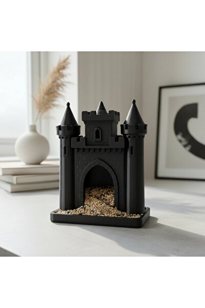 OEM Hrănitor Păsări Model Castel Pentru Grădină și Balcon - Negru compozit fi...