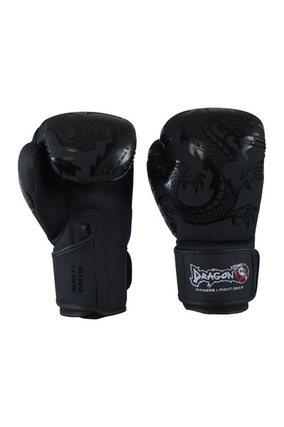 Dragondo La Noche Boks Eldiveni Seti Kick Boks Muay Thai Eldiveni ve 3,5 Mt Elite Elastik Bandaj ve Dişlik 3 lü Set