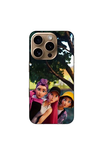 OEM Husa compatibila cu Apple iPhone 16 Pro Silicon Gel Tpu Model KPop Demon ...