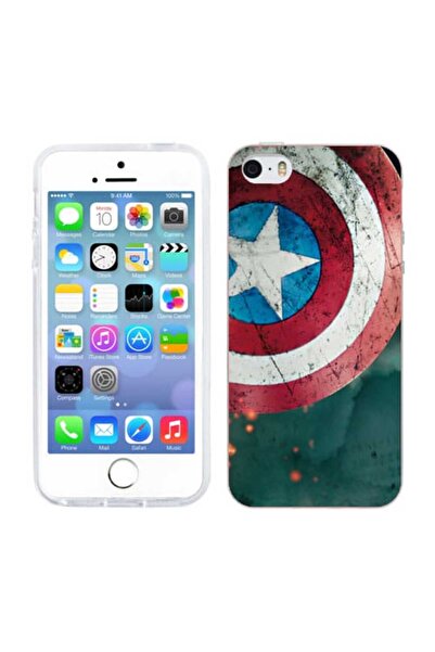OEM Husa compatibila cu Apple iPhone 5S, iPhone 5 Silicon Gel Tpu Model Capta...