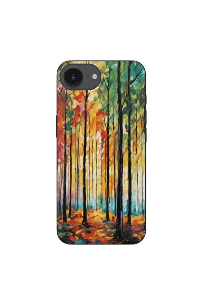 OEM Husa compatibila cu Apple iPhone 16e Silicon Gel Tpu Model Colored Forest...