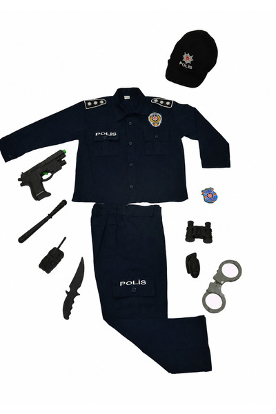 vyloo Çevik Kuvvet Kostümü- Çocuk Çevik Kuvvet Polis Kostümü