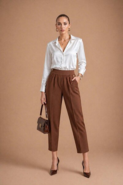 FTZ WOMEN Kadın Double Pantolon Kahve 31351
