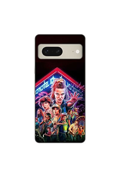 OEM Θήκη συμβατή με Google Pixel 7, από σιλικόνη gel TPU, με σχέδιο Stranger ...