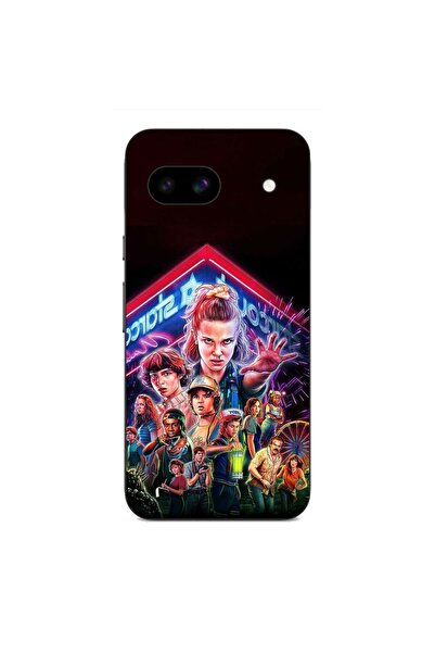 OEM Husa compatibila cu Google Pixel 8A Silicon Gel Tpu Model Stranger Things...
