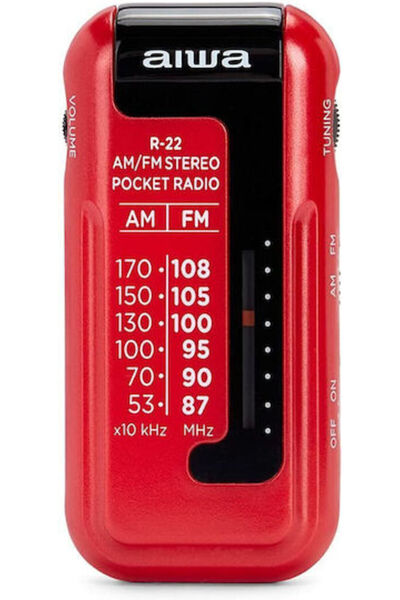 Aiwa R-22RD Κόκκινη Μπαταρία Φορητού Ραδιοφώνου