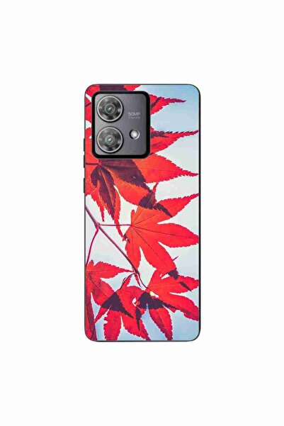 OEM Husa compatibila cu Motorola Edge 40 Neo Silicon Gel Tpu Model Frunze de ...