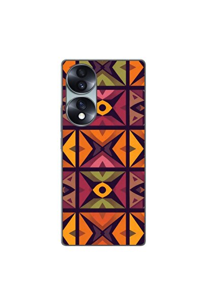 OEM Husa compatibila cu Honor 70 Silicon Gel Tpu Model Tribal Retro Shapes