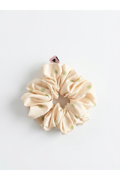 Punchiess Scrunchie cu buline și elastic