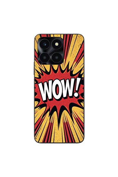 OEM Husa compatibila cu Honor X6a Silicon Gel Tpu Model Comic Book WOW Text