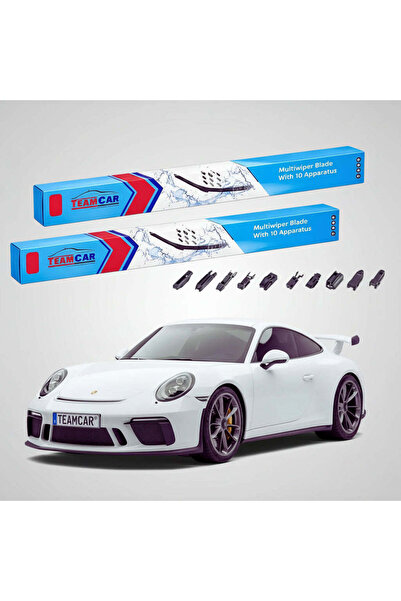 TEAMCAR Ștergătoare Porsche 911 GT3 991.2 2017-2019 |   Set frontal plat – Te...