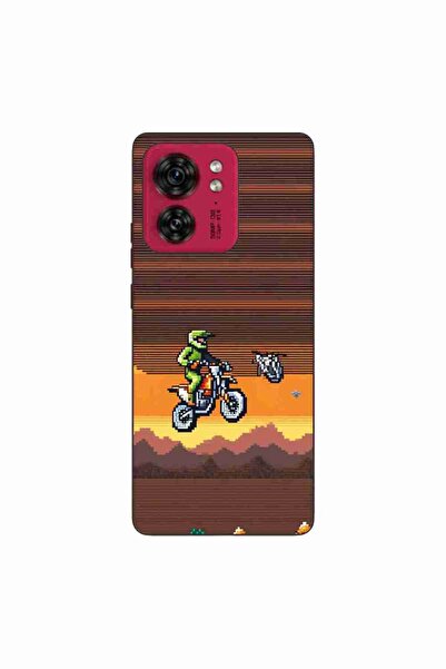 OEM Husa compatibila cu Motorola Edge 40 Silicon Gel Tpu Model Pixel Art Moto...