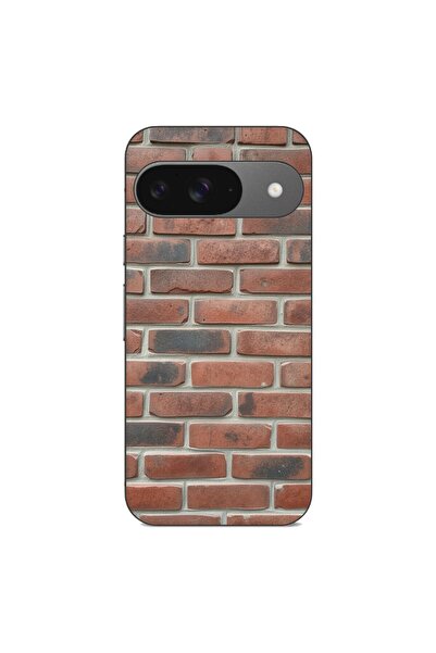 OEM Husa compatibila cu Google Pixel 9 Silicon Gel Tpu Model Brick Wall