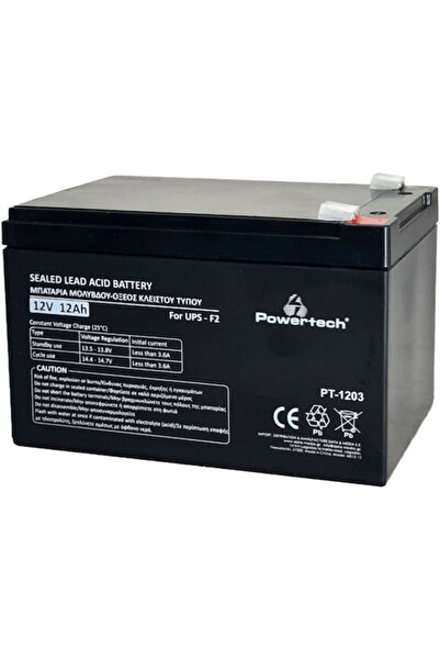 POWERTECH Μπαταρία UPS με χωρητικότητα 12Ah και τάση 12V PT-1203 1 τεμάχιο