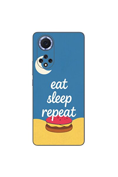 OEM Θήκη συμβατή με Huawei Nova 9 από σιλικόνη gel TPU με σχέδιο Eat Sleep Re...