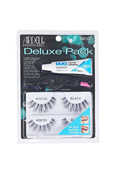 Ardell DELUXE PACK WISPIES BLACK (2ΤΜΧ) + APPLICATOR + ΚΟΛΛΑ