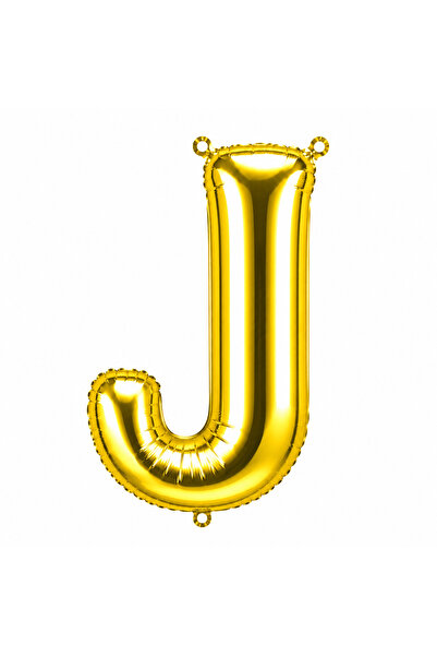 BeySüS Letter J Foil Balloon Gold Color (100 cm)
