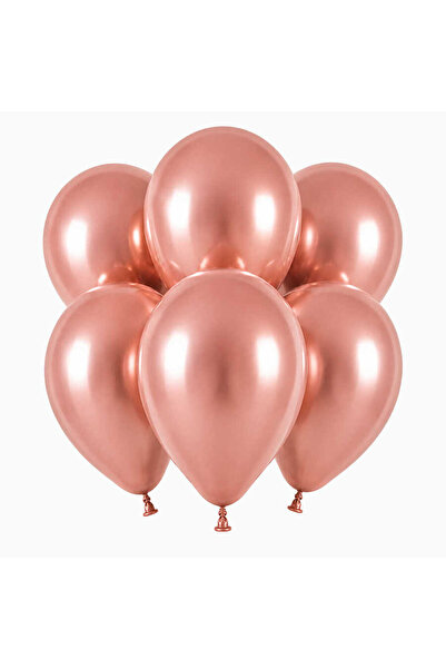 BeySüS Rose Gold Color Latex Pastel Balloons (30 cm) - 6 Pieces