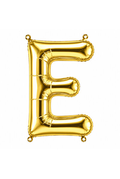 BeySüS Letter E Foil Balloon Gold Color (76 cm)