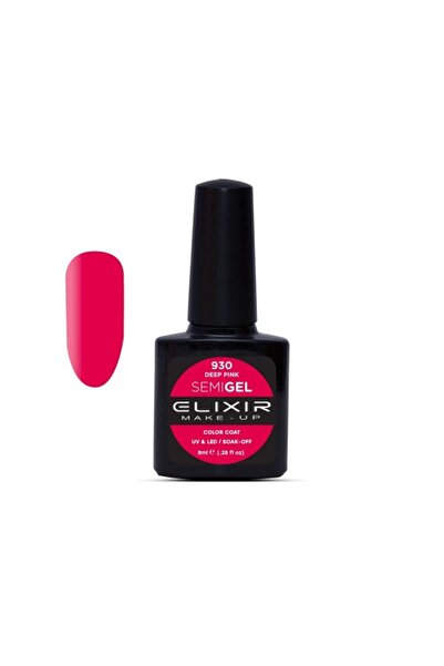 Elixir SEMI GEL (ΗΜΙΜΟΝΙΜΟ ΒΕΡΝΙΚΙ) - 930 (DEEP Pink) 8ML