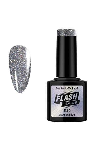Elixir FLASH SEMI GEL (ΗΜΙΜΟΝΙΜΟ BΕΡΝΙΚΙ) - 1140 (CLEAR RAINBOW) 8ML