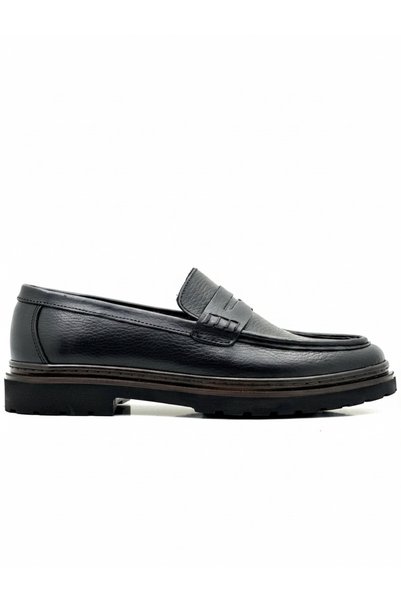 Derify Genuine Leather Men's Classic Loafer Shoes – Leather Inside, Casual Comfortable and Orthopedic