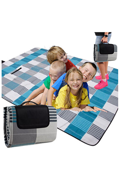 Mardil Pătură de picnic Jack Mors izolată termic 200x200 cm, în carouri, impe...