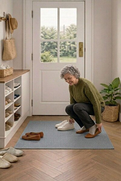 Bonny Home Gray Entrance Mat Indoor Entrance Carpet Front Door Porlo -7129