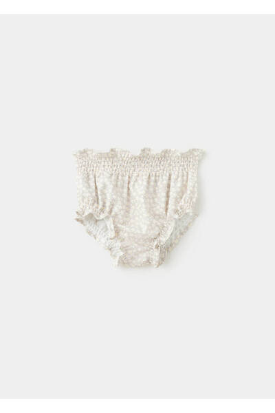 MANGO Baby Çiçek desenli şort