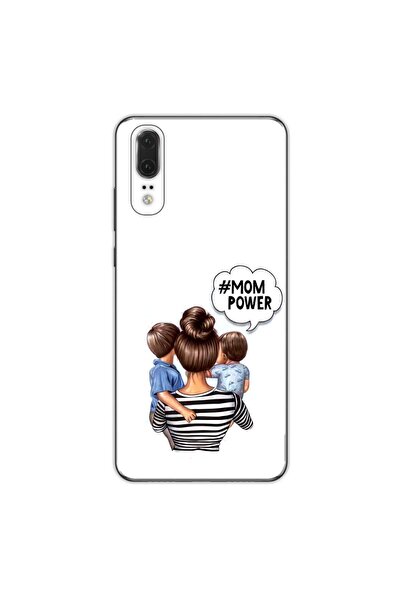 OEM Θήκη συμβατή με Huawei P20, από σιλικόνη gel TPU, μοντέλο  "Μαμά αγοριών "