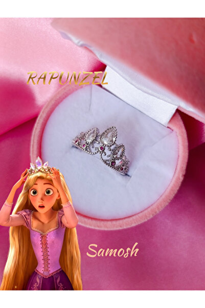samosh Çelik Rapunzel Prenses Tacı Pinterest Ayarlanabilir Yüzük