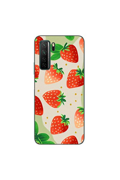 OEM Husa compatibila cu Huawei P40 Lite 5G Silicon Gel Tpu Model Capsuni Pattern
