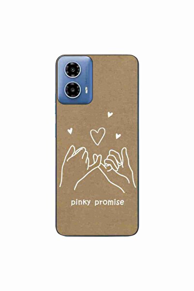 OEM Калъф, съвместим с Motorola Moto G34, силиконов гел TPU, с десен BFF Pink...
