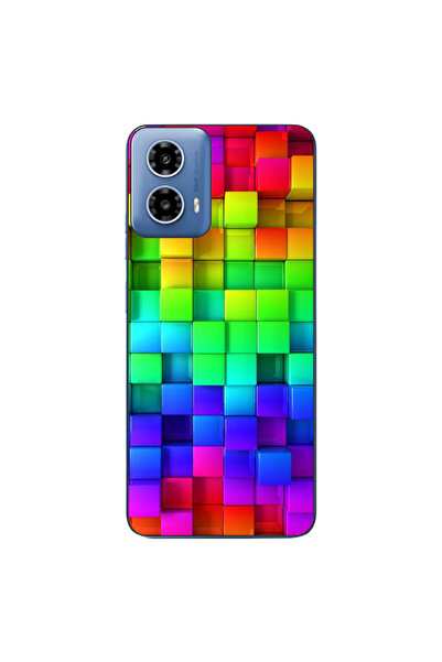 OEM Θήκη συμβατή με Motorola Moto G34 Σιλικόνης Gel TPU με σχέδιο Πολύχρωμα Κ...